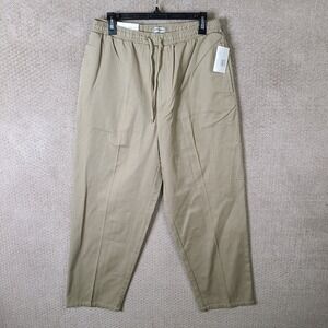 Bert‎ Pulitzer Pants Mens M (30x30) Khaki Elastic Waist Drawstring Chino NEW